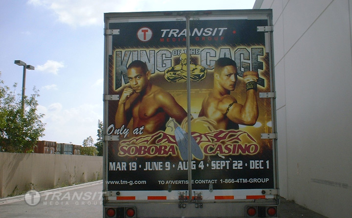 King Of The Cage Rear Doors for MObile Advertising Campaign