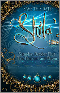 Save The Date Sticker Design
