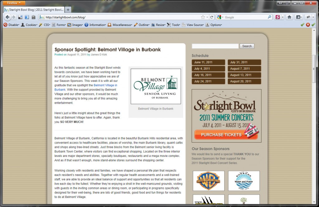 Starlight Bowl Blog Integration